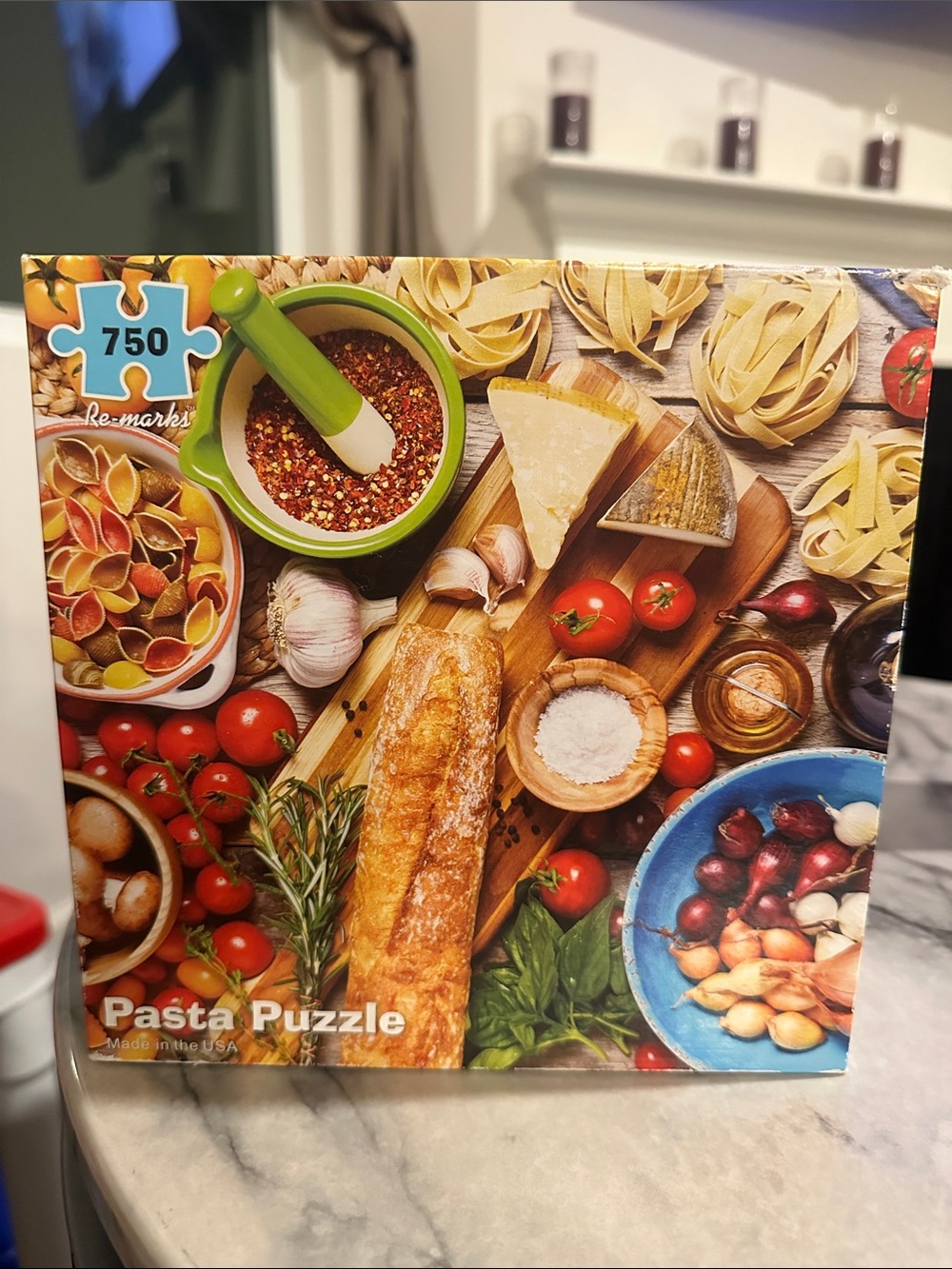Pasta Puzzle Box - 750 pieces Colorful Italian Pantry Art
